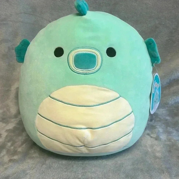 Squishmallows - NWT - 12" Blue Sheldon. Summer fun. Canada Exclusivee - Picture 1 of 8